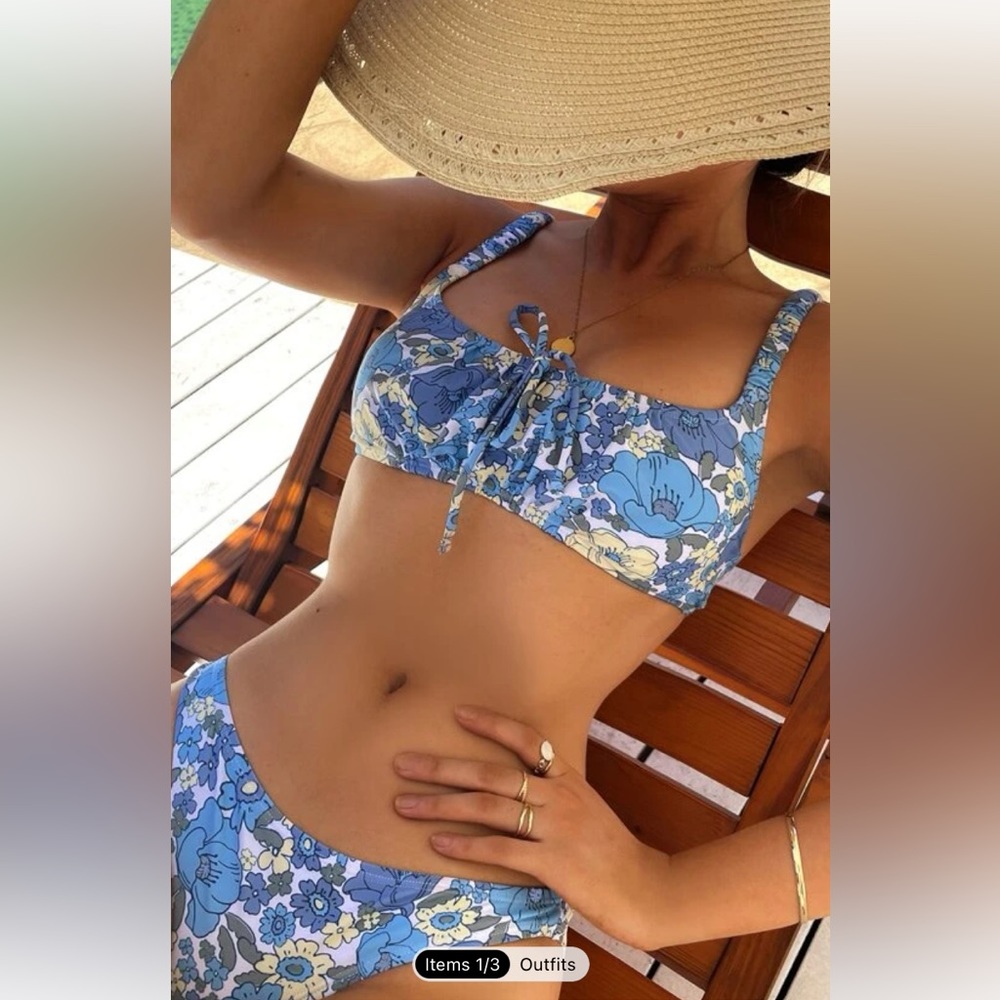 floral print bikini